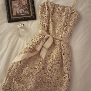 Champagne Lace Dress